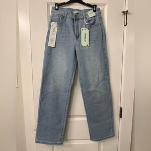 Sky Denim Light Blue Wide Leg Jeans - size 11